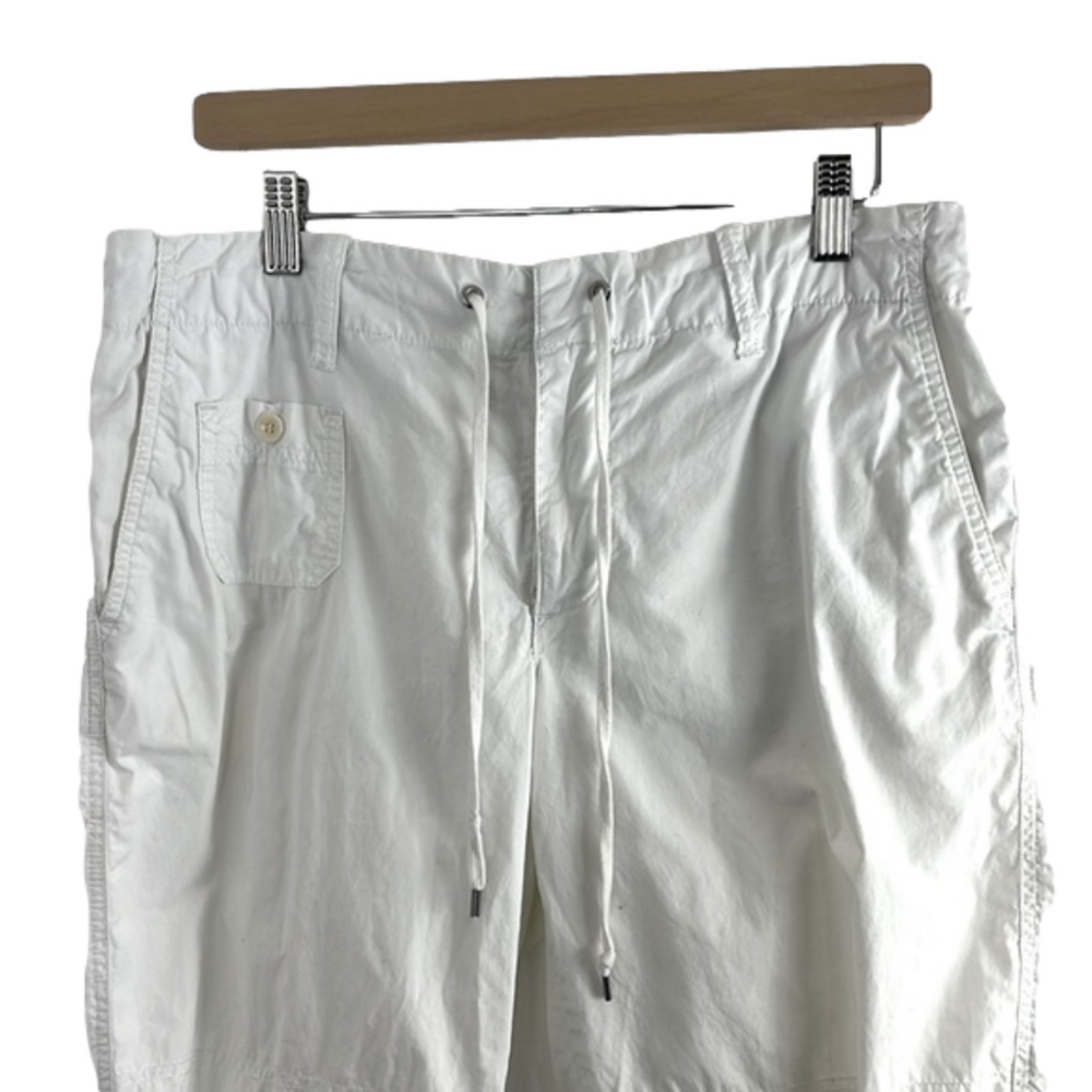 Lauren Ralph Lauren White Cotton Cropped Pants